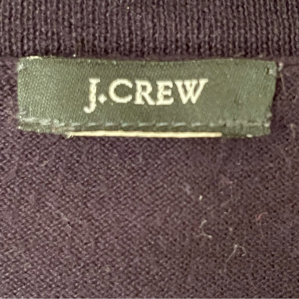 J. Crew Featherlight Thin Cardigan 100% Cotton Size Small - Picture 4 of 5